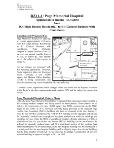 RZ11-1: Page Memorial Hospital