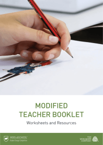 modified teacher booklet