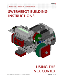 SWERVEBOT BUILDING INSTRUCTIONS USING THE VEX CORTEX