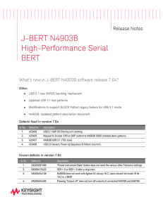 J-BERT N4903B High-Performance Serial BERT