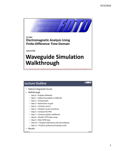 Waveguide Simulation Walkthrough