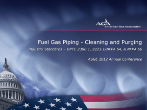 Fuel Gas Piping - Cleaning and Purging