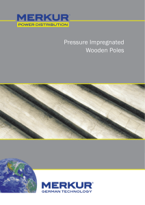 Pressure Impregnated Wooden Poles - Merkur