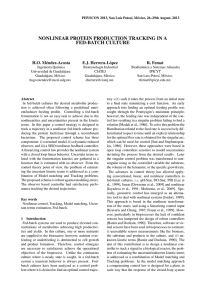 nonlinear protein production tracking in a fed