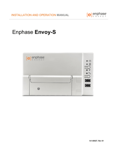 Envoy-S Installation and Operation Manual