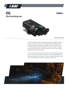 Offset Tactical Aiming Lasers - Beretta Defense Technologies