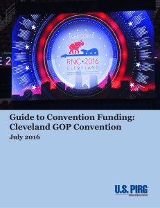 Guide to Convention Funding: Cleveland GOP Convention