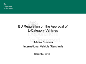 EU Regulation on the Approval of L