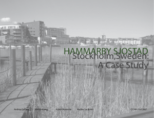 HAMMARBY SJOSTAD Stockholm,Sweden: A Case Study