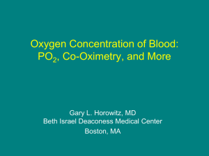 Oxygen Concentration Of Blood