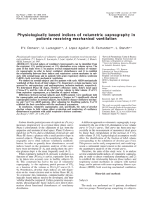 Physiologically based indices of volumetric capnography in patients