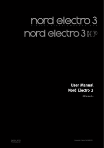 User Manual Nord Electro 3