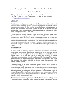 Managing Liquid Transients and Vibration within Pump Facilities