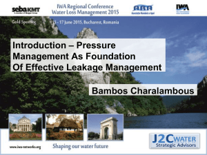 Presentation 2015K - Water Leakage and Pressure Management