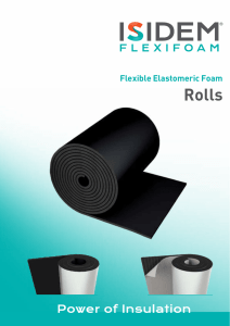 ISIDEM Flexifoam Flexible Elastomeric Foam Rolls