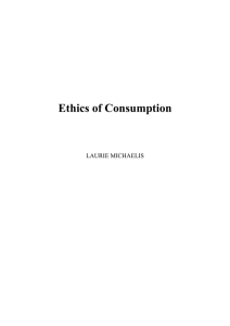 human needs and the ethics of consumption