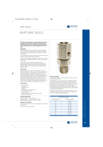 rupture discs - Henry Technologies