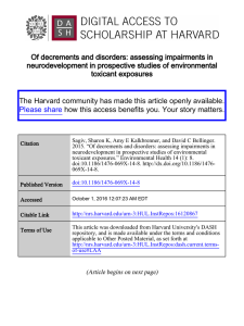 Of decrements and disorders: assessing impairments in