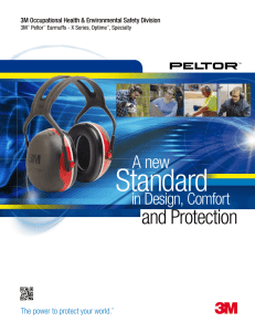 3M™ Peltor™ X-Series Passive Hearing Protection Earmuff Catalog