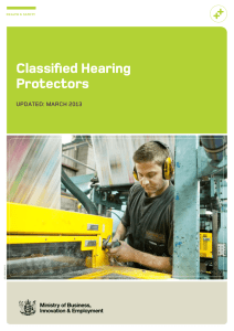 Classified Hearing Protectors 2013