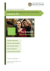 Bachelor of Communications and Media handbook