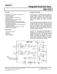 Integrated Dual-Axis Gyro IDG-1215