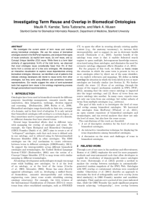 Investigating Term Reuse and Overlap in Biomedical Ontologies