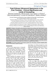 Original Paper - Current Health Sciences Journal