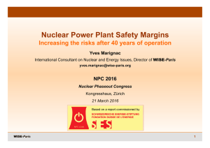 Nuclear Power Plant Safety Margins - Schweizerische Energie