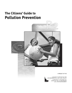 Pollution Prevention - Canadian Institute for Environmental Law and