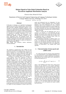 Robust Signal-to-Noise Ratio Estimation Based on Waveform