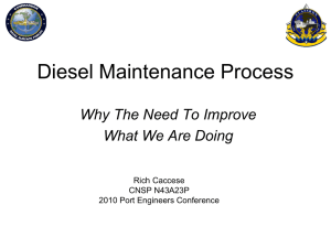 Diesel Maintenance Process