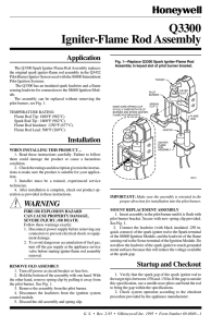 69-0849 - Q3300 Igniter-Flame Rod Assembly