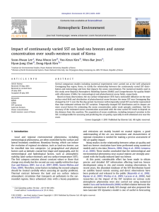 Impact of continuously varied SST on land