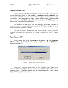 CMPE 310 Capture CIS Tutorial