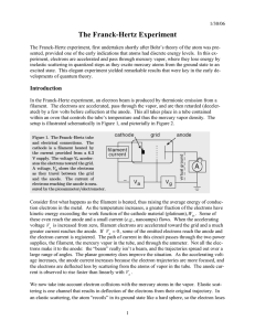 The Franck-Hertz Experiment