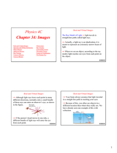 Physics 4C Chapter 34: Images