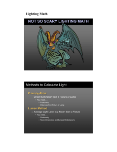 not so scary lighting math