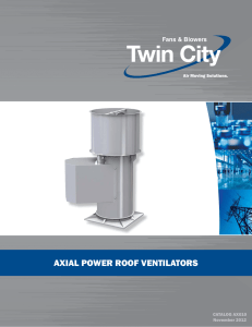 axial power roof ventilators