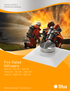Fire Rated Diffusers