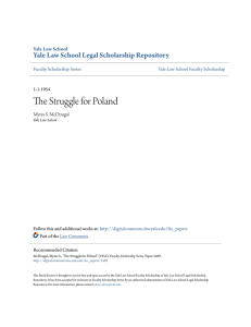 The Struggle for Poland - Yale Law School Legal Scholarship