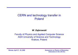 CERN and technology transfer in Poland