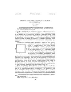 Thermal Agitation of Electric Charge in Conductors