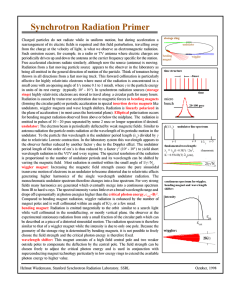 Synchrotron Radiation Primer - Stanford Synchrotron Radiation