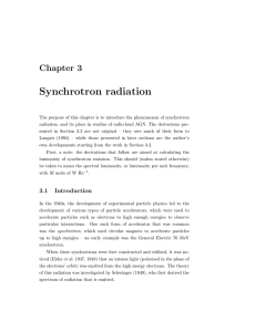 Synchrotron radiation