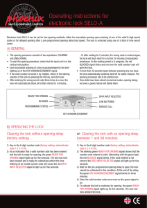 Selo A Operating Instructions 3