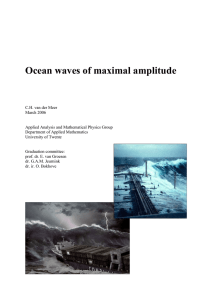 Ocean waves of maximal amplitude - University of Twente Student