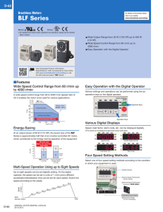 BLF Series - Oriental Motor