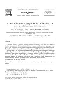 A quantitative content analysis of the characteristics of rapid