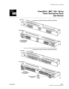 PowerWorx GMT “60e” Series Power Distribution